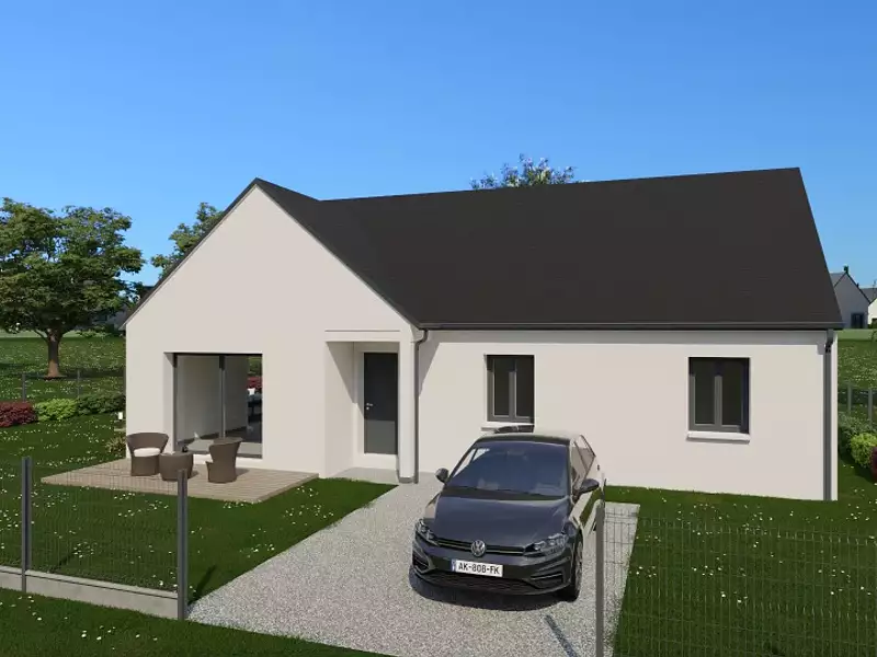 Maison neuve, 92 m² - Beaumont-Louestault (37360)