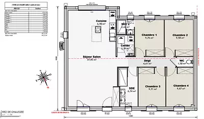 Maison neuve, 100 m²