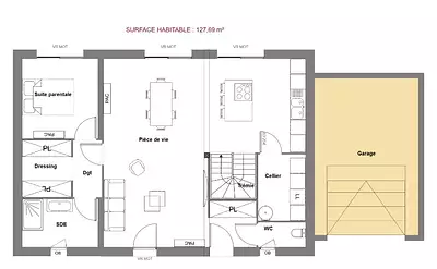 Maison neuve, 127 m²