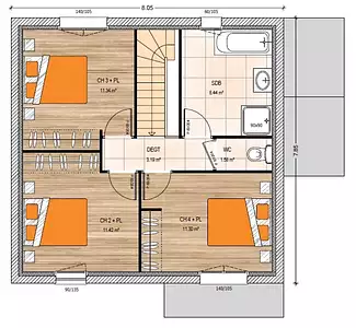 Maison neuve, 105 m²