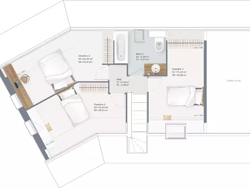Maison neuve, 110 m² - Montcourt-Fromonville (77140)