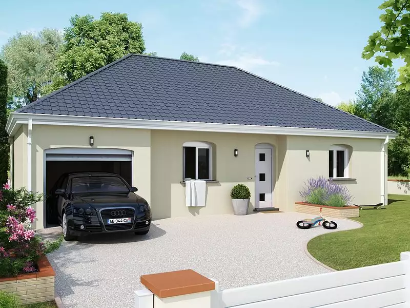 Maison neuve, 71 m² - Oslon (71380)