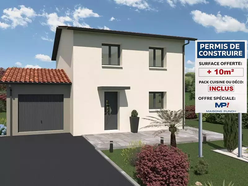 Maison neuve, 85 m² - Chaleins (01480)