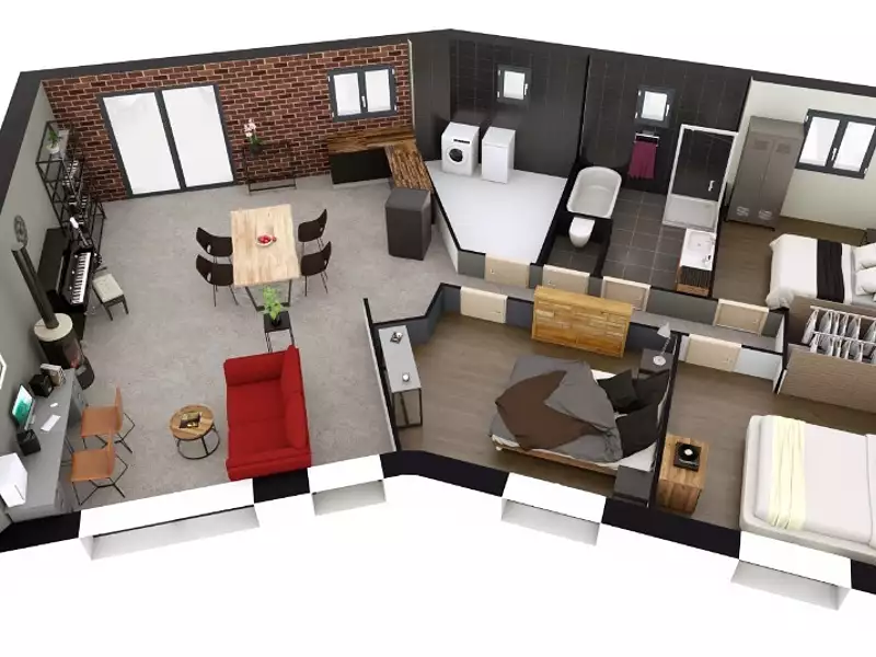 Maison neuve, 93 m² - Fresne-le-Plan (76520)