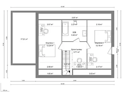 Maison neuve, 90 m²