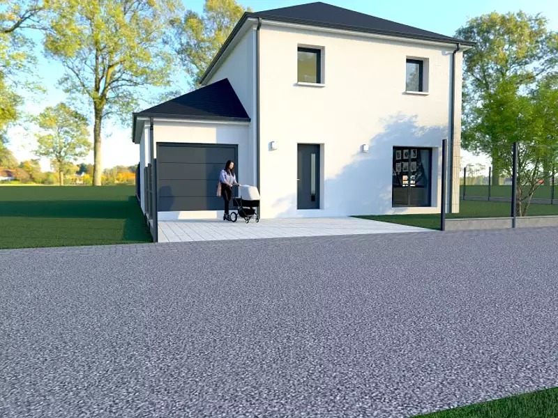 Maison neuve, 91 m² - Vaux-sur-Seulles (14400)