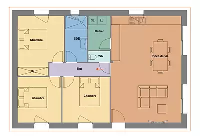 Maison neuve, 80 m²