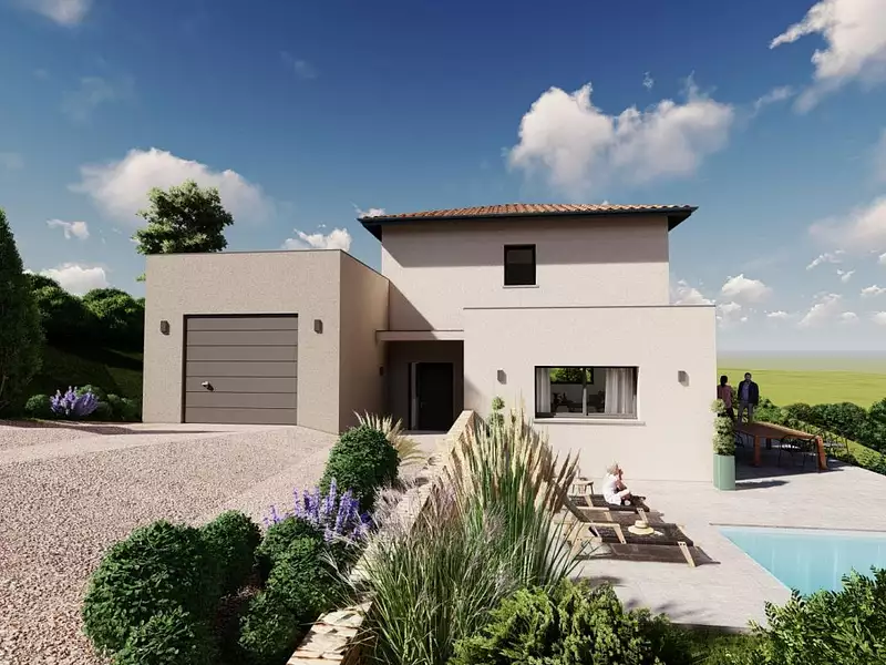 Maison neuve, 110 m² - Leynes (71570)