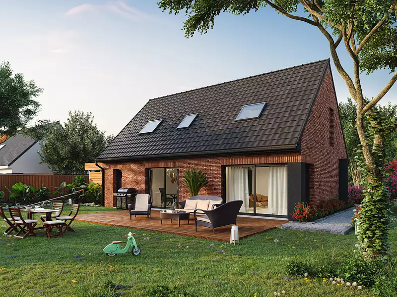 Maison neuve, 107,28 m² - La Sentinelle (59174)