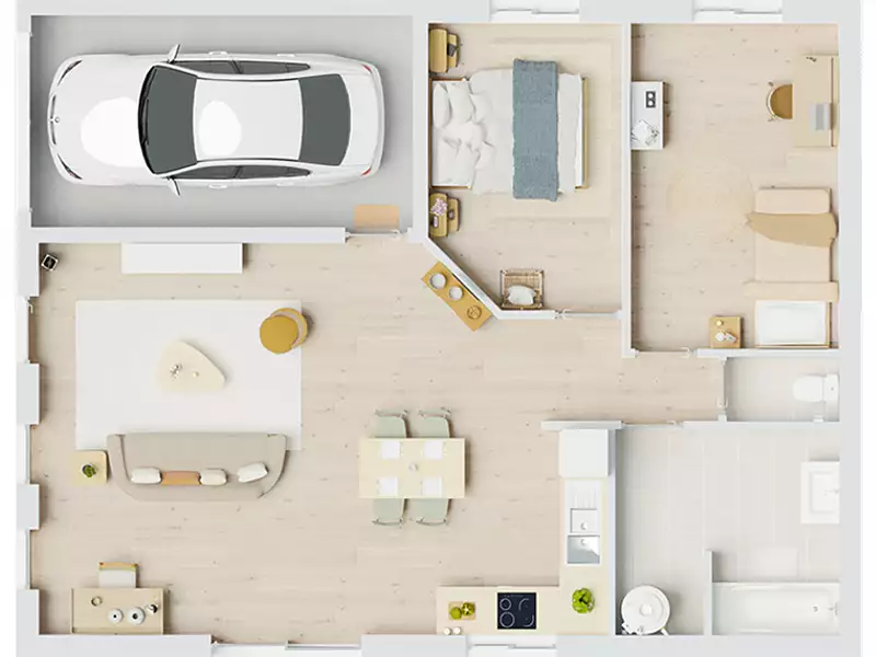 Maison neuve, 69 m² - Recologne-lès-Rioz (70190)