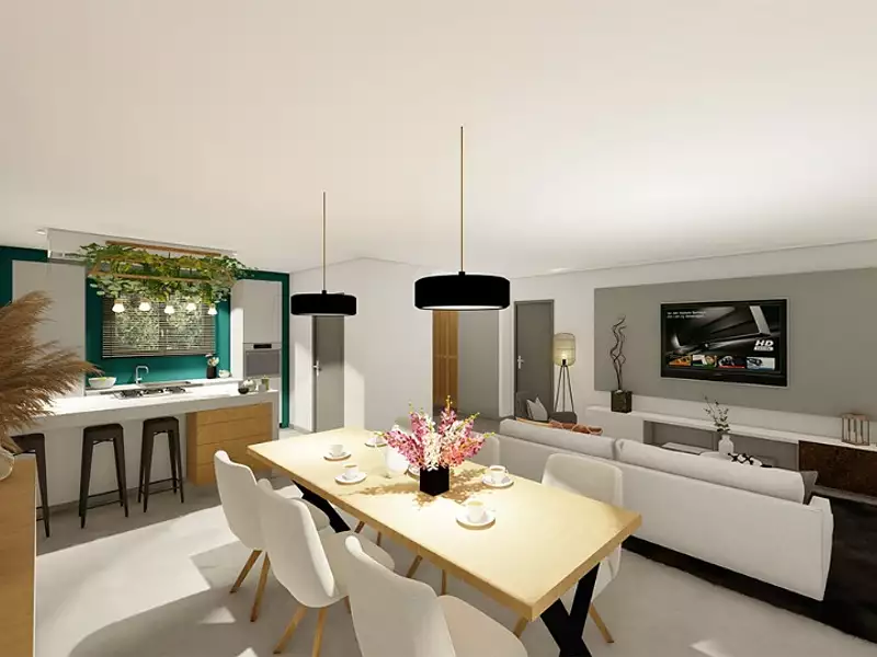 Maison neuve, 90 m² - Belin-Béliet (33830)