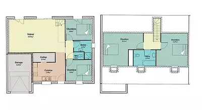 Maison neuve, 73 m²