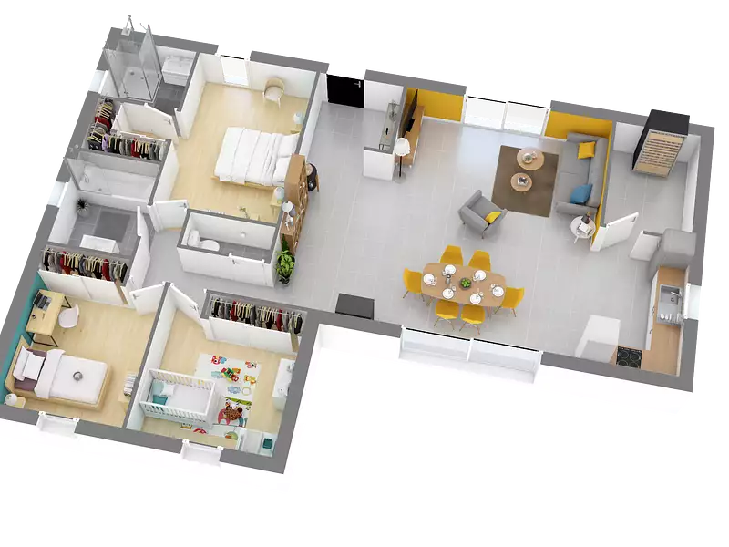Maison neuve, 99 m² - Pipriac (35550)