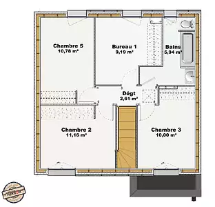 Maison neuve, 104 m²