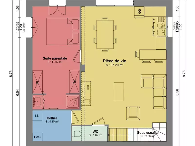Maison neuve, 104 m² - Entrelacs (73410)