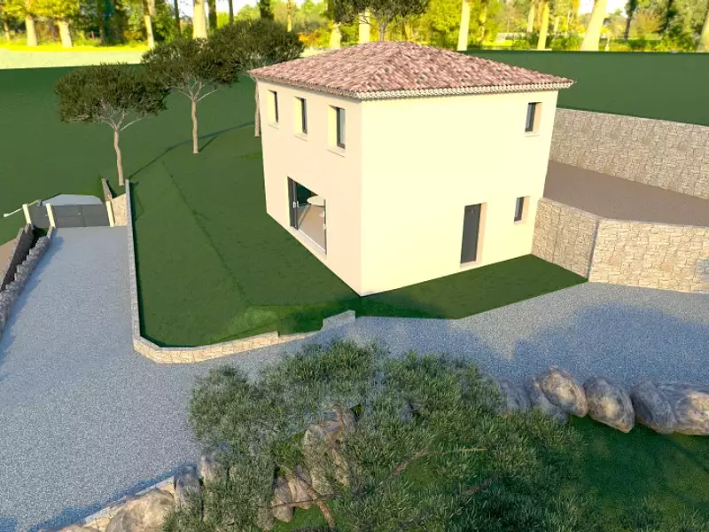 Maison neuve, 105 m² - Aspremont (06790)