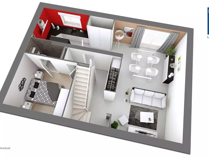 Maison neuve, 101 m² - Itteville (91760)