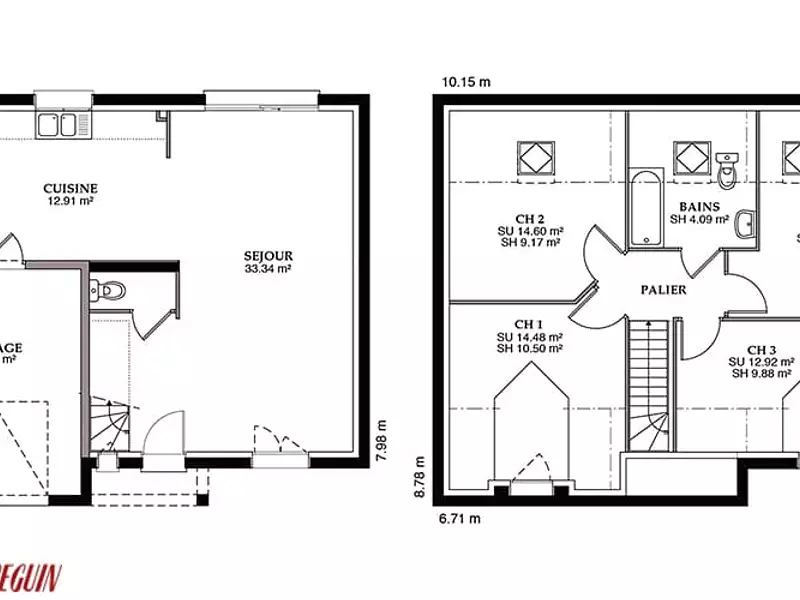 Maison neuve, 87 m² - Chailly-en-Bière (77930)