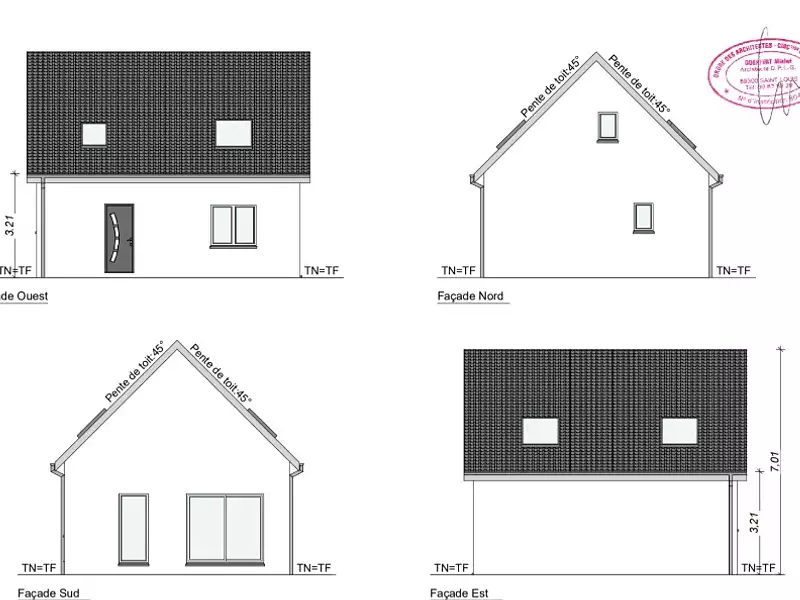 Maison neuve, 105 m² - Saint-Marcel (27950)