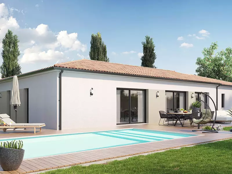 Maison neuve, 132 m² - Champigny en Rochereau (86170)