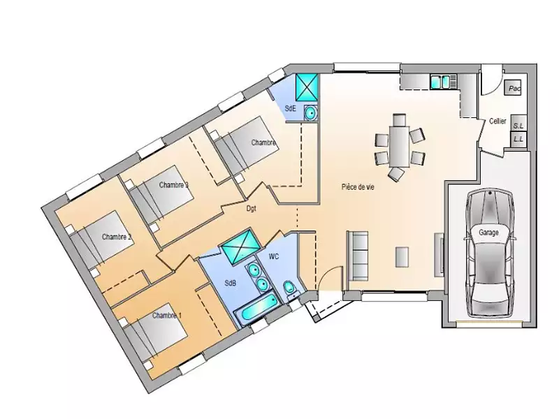 Maison neuve, 105 m² - Saint-Maixent-sur-Vie (85220)