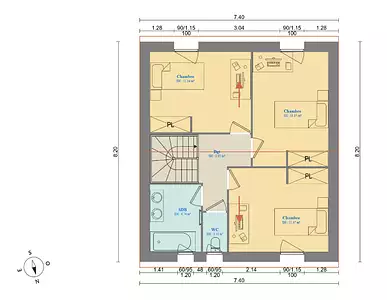 Maison neuve, 100 m²