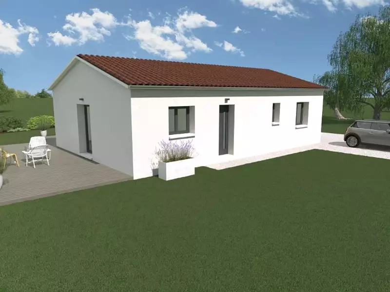 Maison neuve, 80 m² - Champdieu (42600)