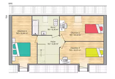 Maison neuve, 80 m²