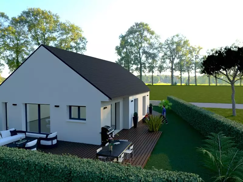 Maison neuve, 90 m² - Fontaine-Etoupefour (14790)