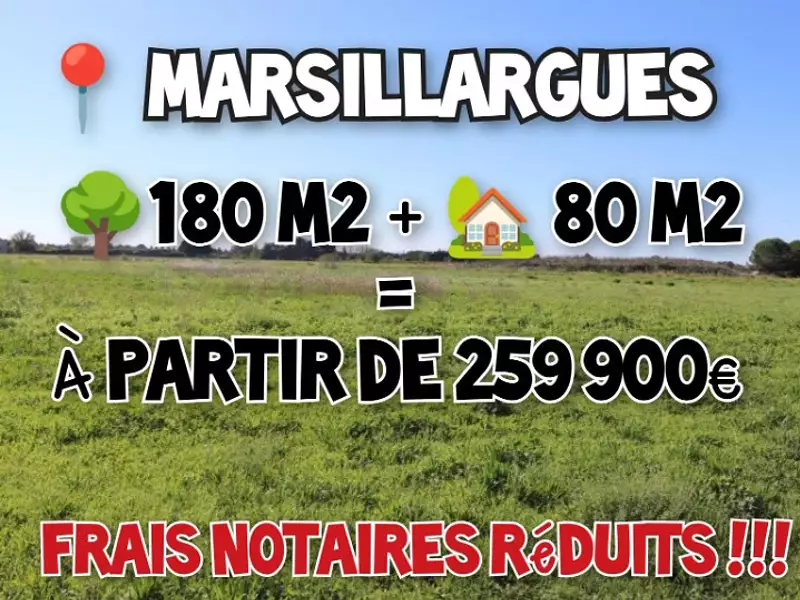Terrain à bâtir, 192 m² - Marsillargues (34590)