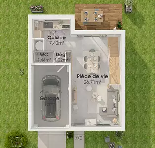 Maison neuve, 82 m²