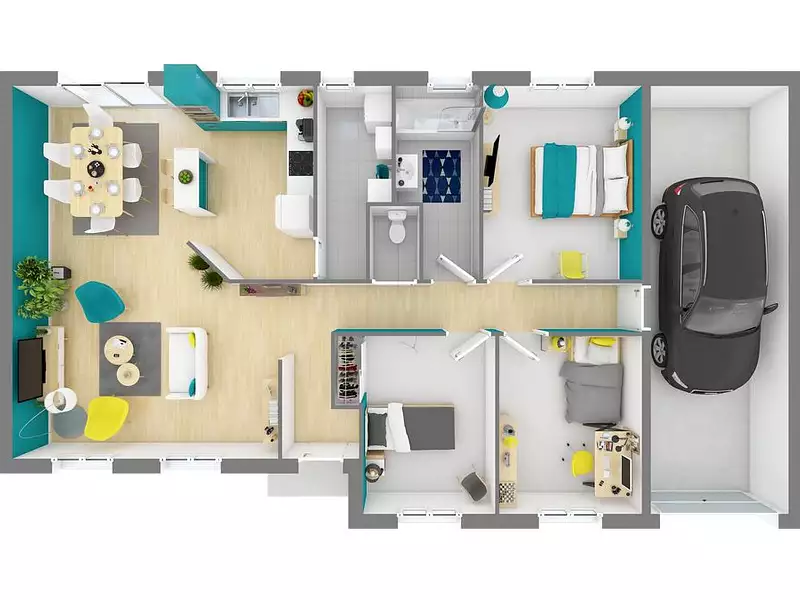 Maison neuve, 80 m² - Saint-Hilaire-de-Riez (85270)