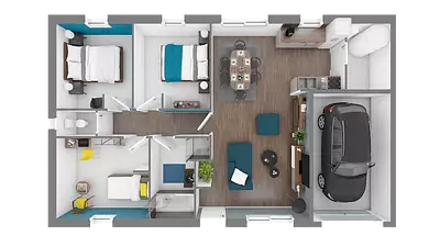 Maison neuve, 80 m²