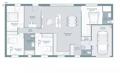 Maison neuve, 125 m²