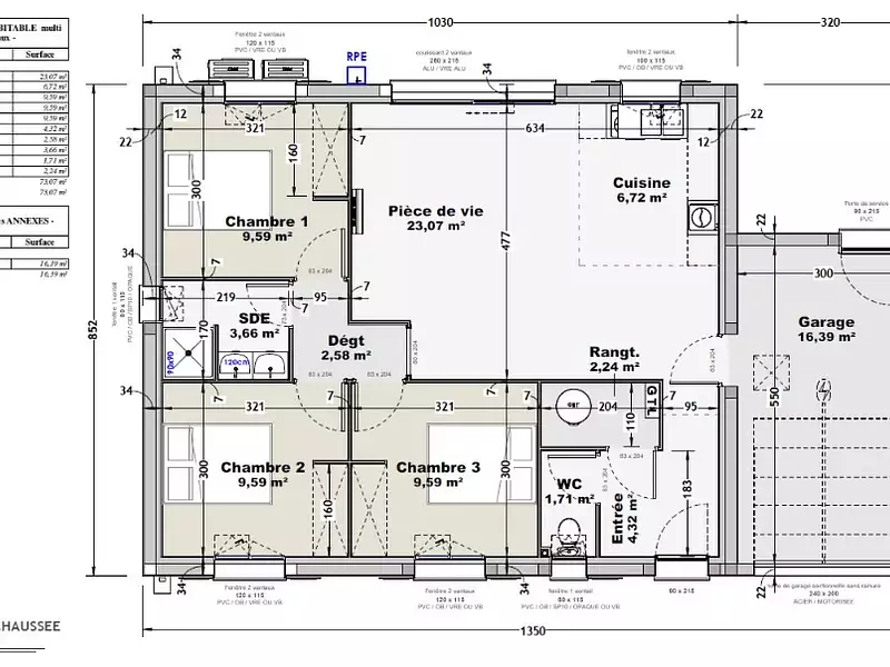 Maison neuve, 70 m² - Saint-Georges-de-Didonne (17110)