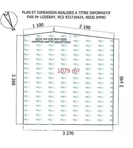 Terrain à bâtir, 1 079 m²