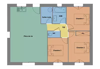 Maison neuve, 70 m²