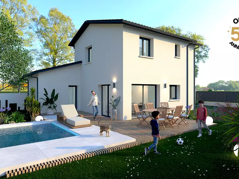 Maison neuve, 90 m² - Rignieux-le-Franc (01800)