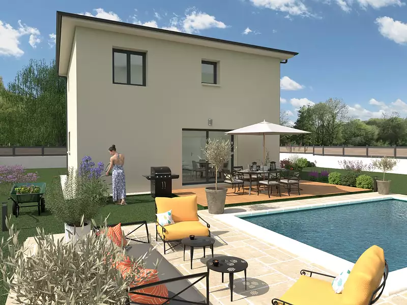 Maison neuve, 97 m² - Ambérieux (69480)