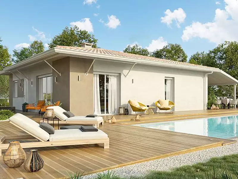 Maison neuve, 90 m² - Saint-Pierre-du-Mont (40280)