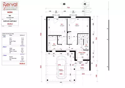 Maison neuve, 102 m²