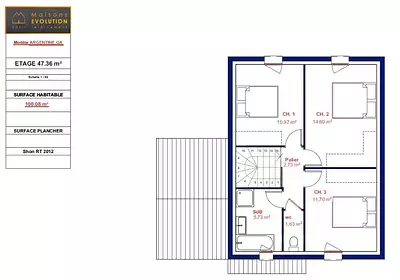 Maison neuve, 100 m²