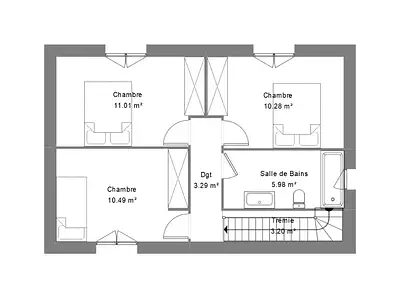 Maison neuve, 83 m²