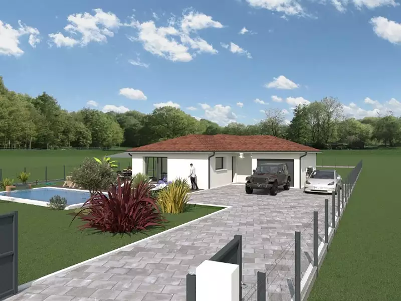 Maison neuve, 117 m² - Sandrans (01400)