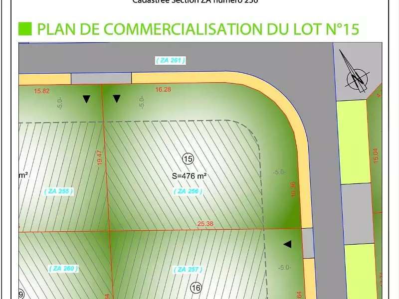 Terrain à bâtir, 476 m² - Saint-Nazaire-sur-Charente (17780)
