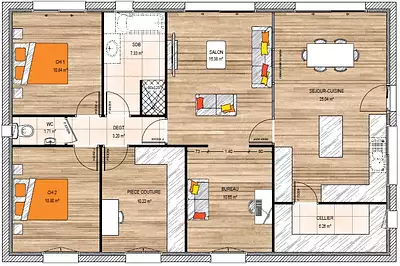 Maison neuve, 102 m²