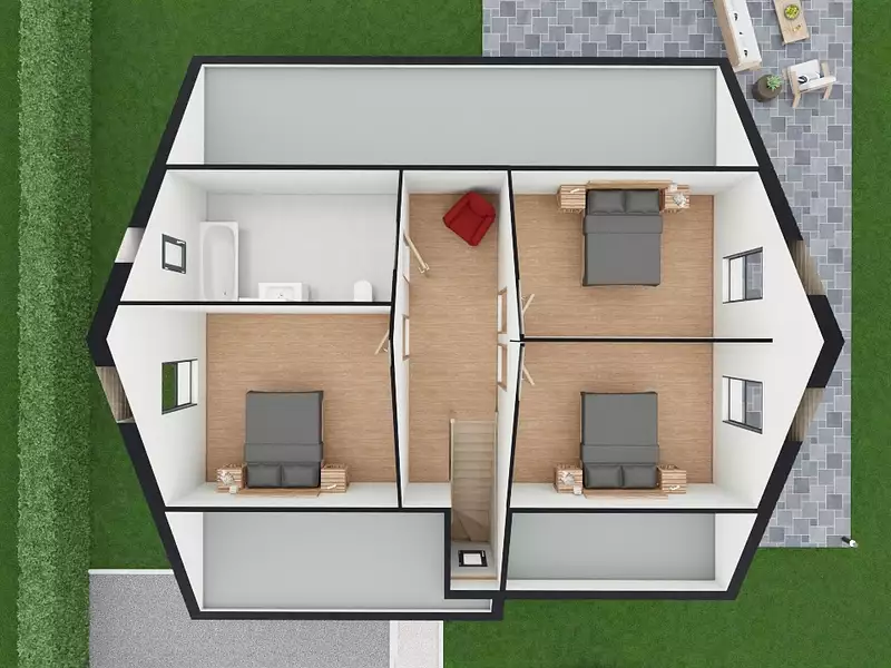 Maison neuve, 85 m² - Péronne (80200)