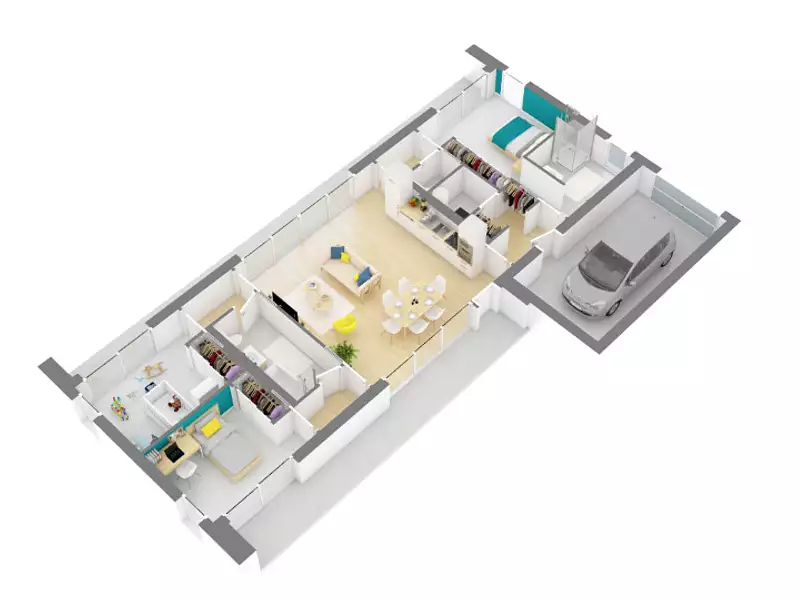 Maison neuve, 95 m² - Merville (31330)