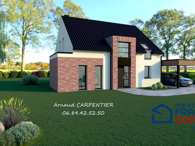 Maison neuve, 145 m² - Monchy-le-Preux (62118)