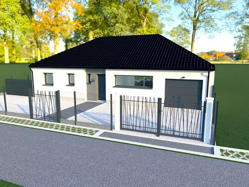 Maison neuve, 99 m² - Loffre (59182)